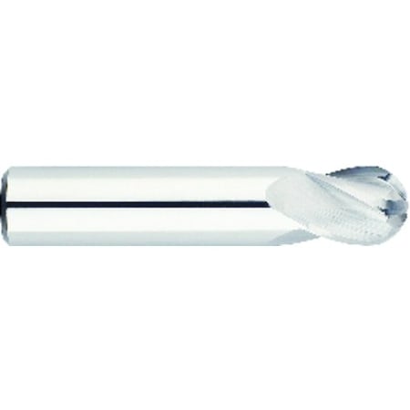 End Mill, Ball Nose Center Cutting Single End Stub Length, Series 5976T, 116 Diameter Cutter, 11